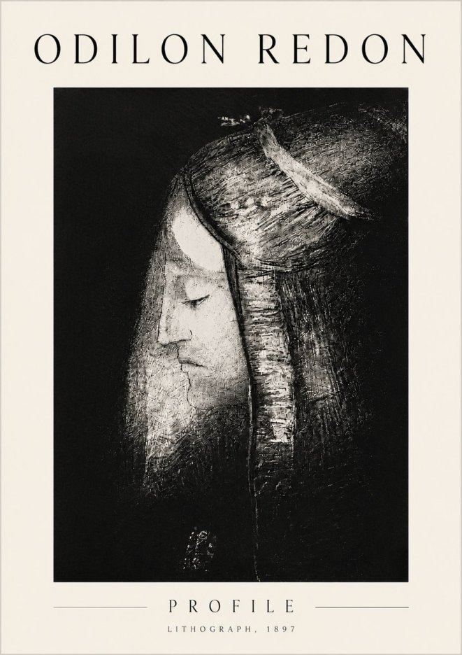Odilon Redon Profile No6 - Plakát