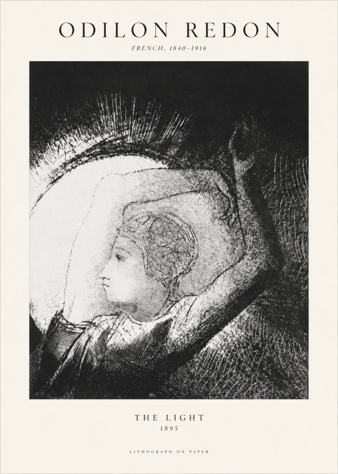 Odilon Redon The Light No1 - Plakát