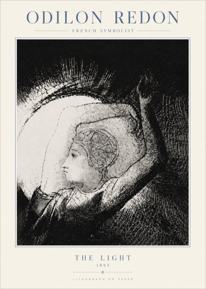 Odilon Redon The Light No5 - Plakát
