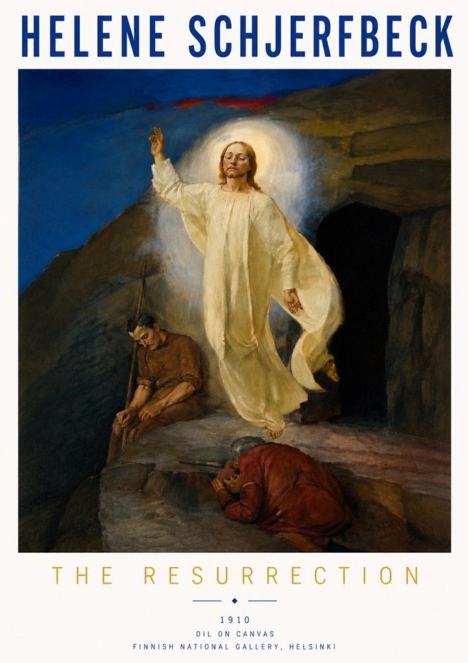 Helene Schjerfbeck The Resurrection No6 - Plakát