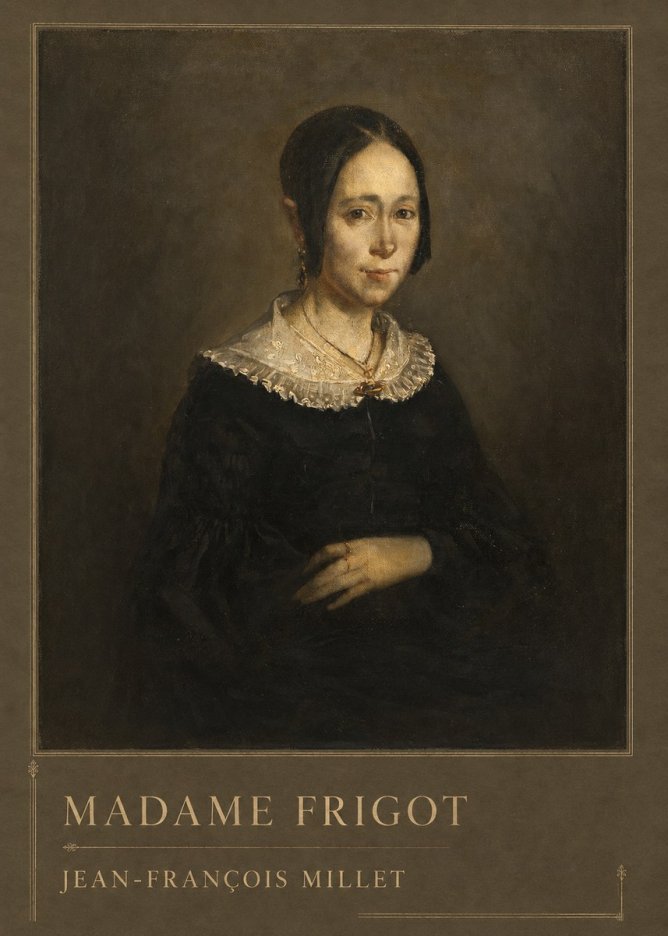 Jean-François Millet Madame Frigot No2 - Plakát