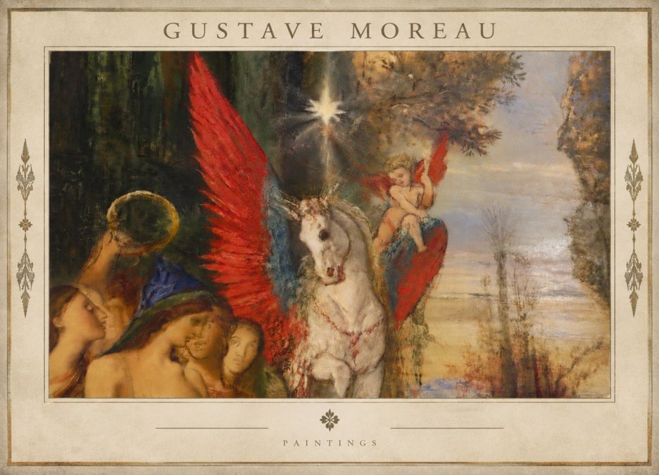Gustave Moreau Pegasus No5 - Plakát