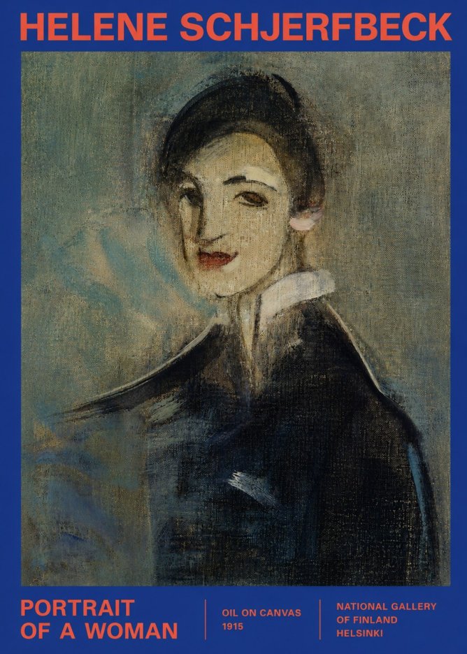 Helene Schjerfbeck Portrait of a Woman II No2 - Plakát