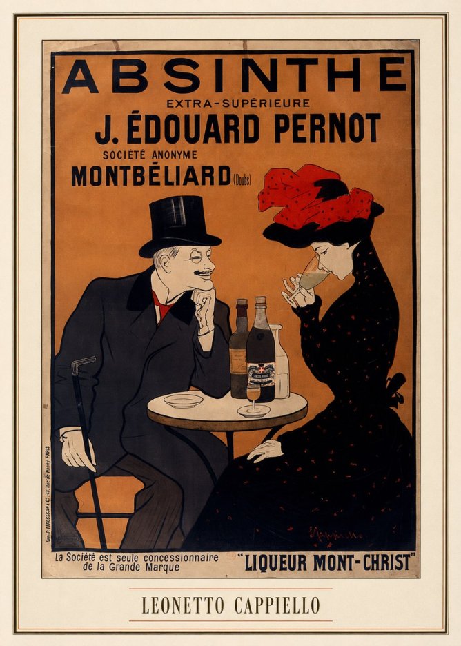 Leonetto Cappiello Absinthe J. Édouard Pernot No3 - Plakát