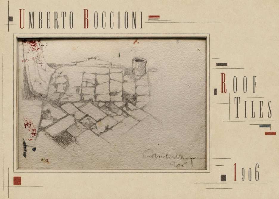 Umberto Boccioni Roof Tiles No5 - Plakát