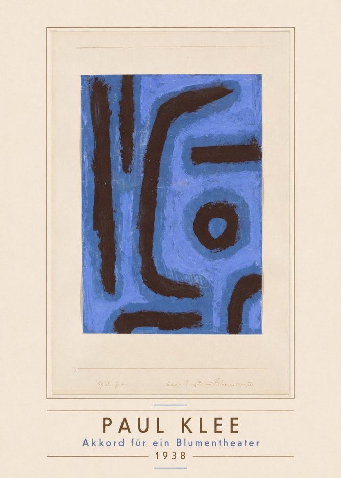 Paul Klee Akkord Für Ein Blumentheater No3 - Plakát