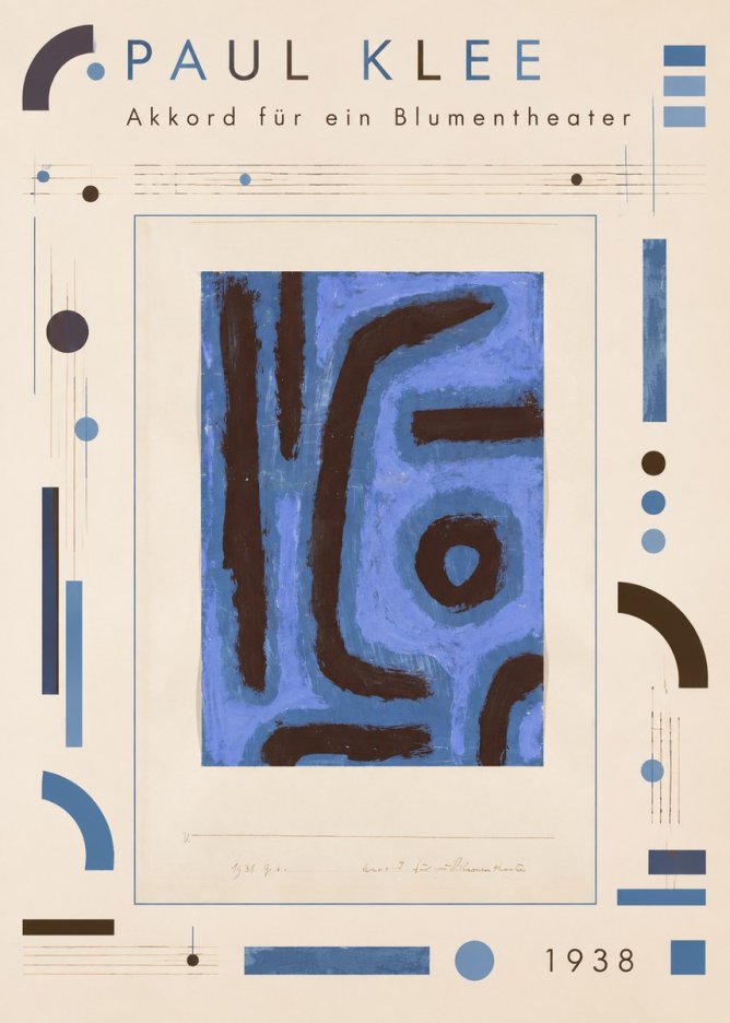 Paul Klee Akkord Für Ein Blumentheater No4 - Plakát