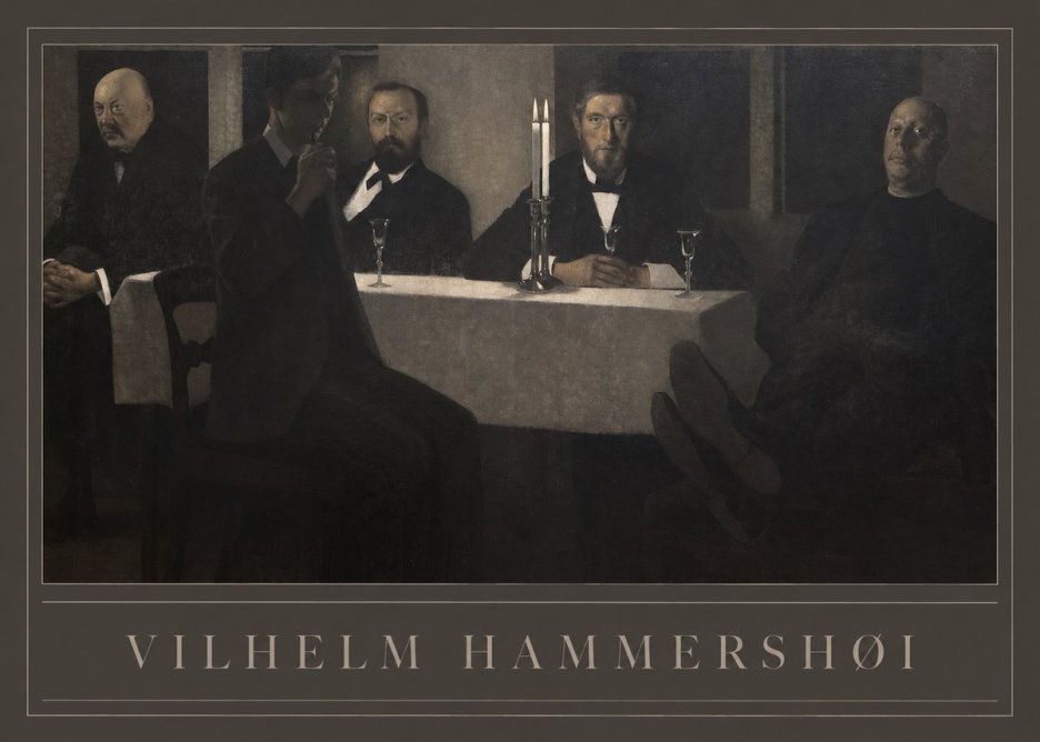 Vilhelm Hammershøi Five Portraits II No1 - Plakát