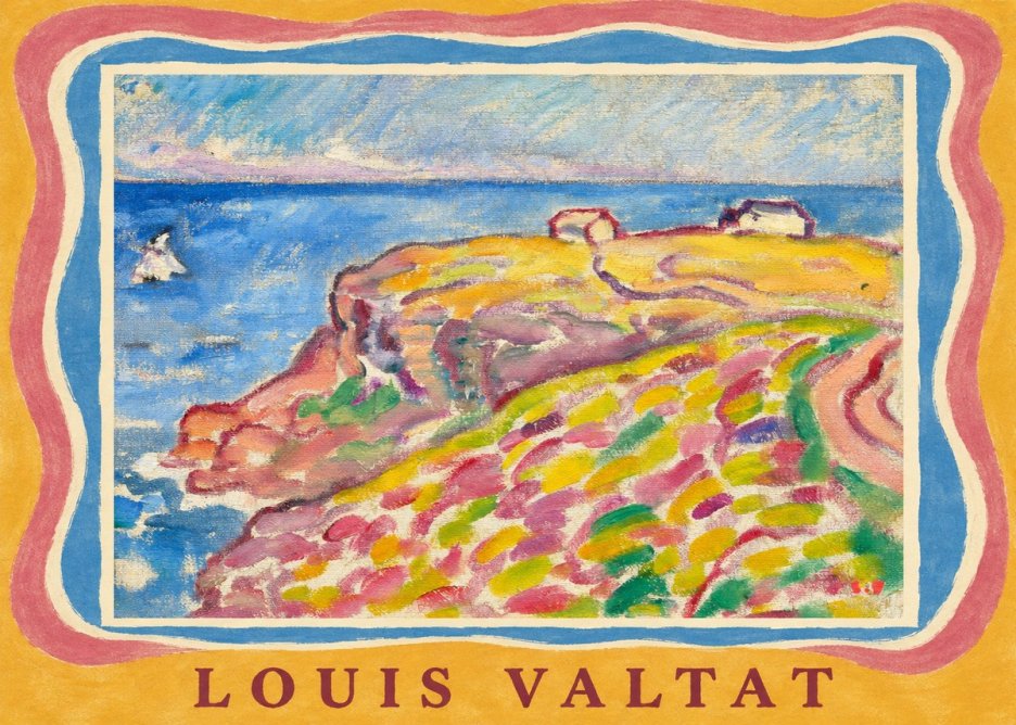 Louis Valtat Coastal Landscape with Bather No3 - Plakát