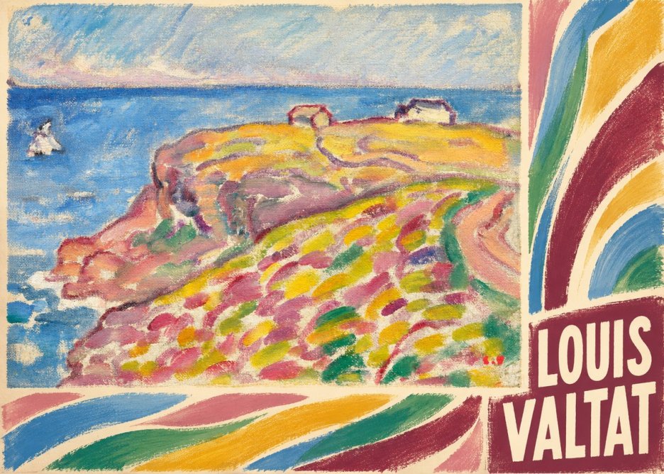 Louis Valtat Coastal Landscape with Bather No6 - Plakát