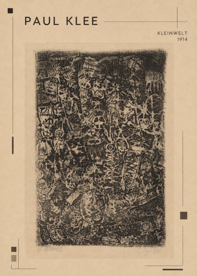 Paul Klee Kleinwelt No1 - Plakát