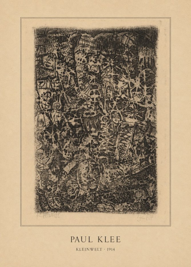 Paul Klee Kleinwelt No4 - Plakát