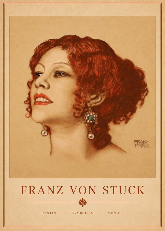 Franz von Stuck Medusa No4 - Plakát