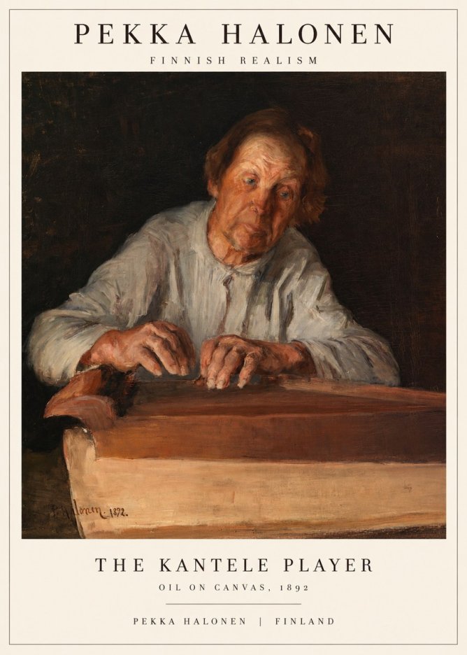 Pekka Halonen The Kantele Player No1 - Plakát
