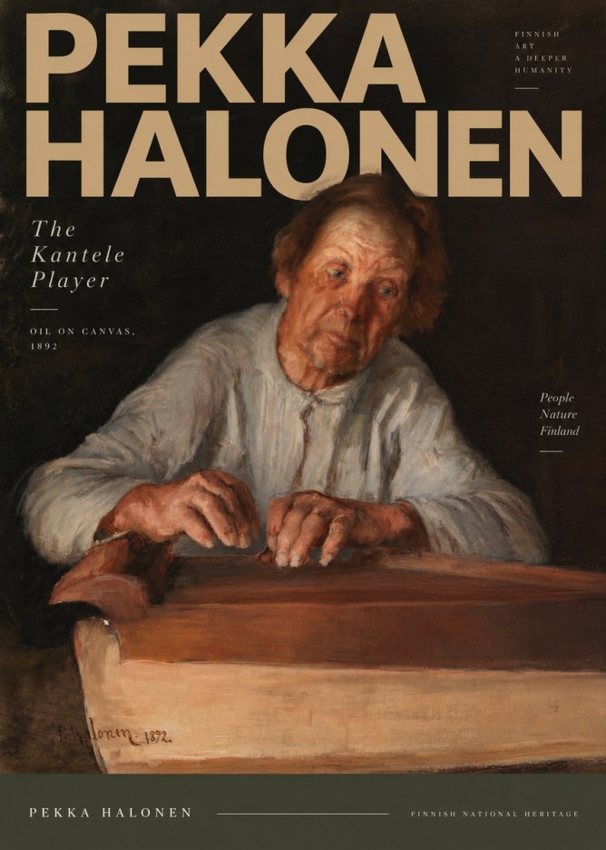 Pekka Halonen The Kantele Player No5 - Plakát