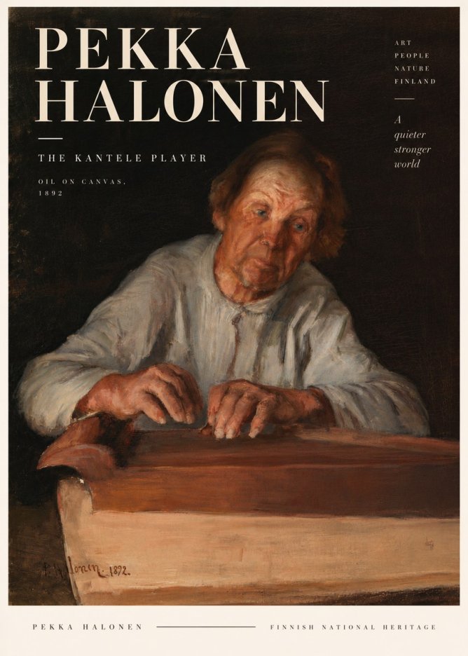 Pekka Halonen The Kantele Player No6 - Plakát