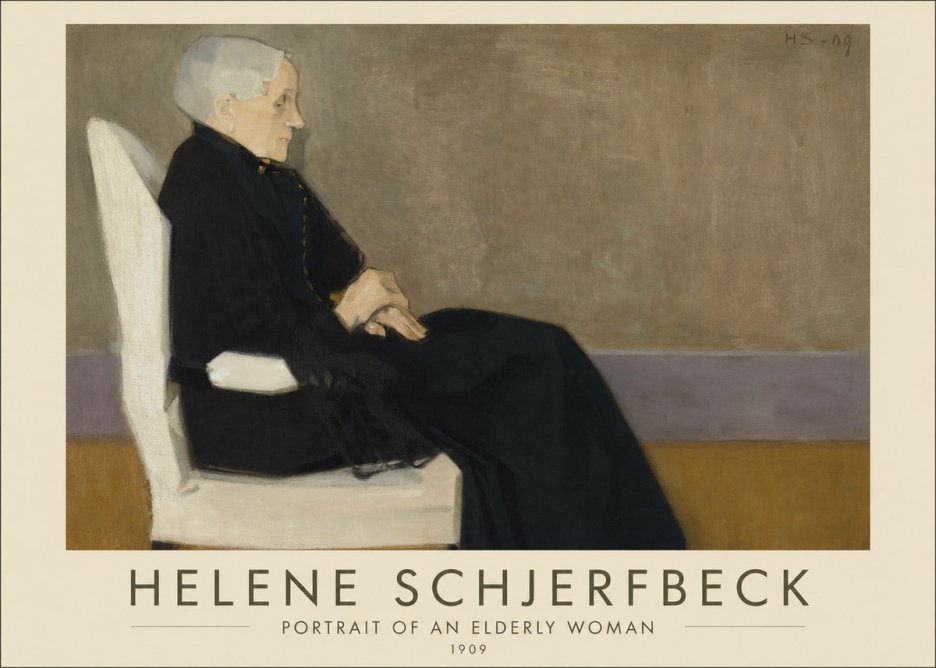 Helene Schjerfbeck Portrait of an Elderly Woman No1 - Plakát