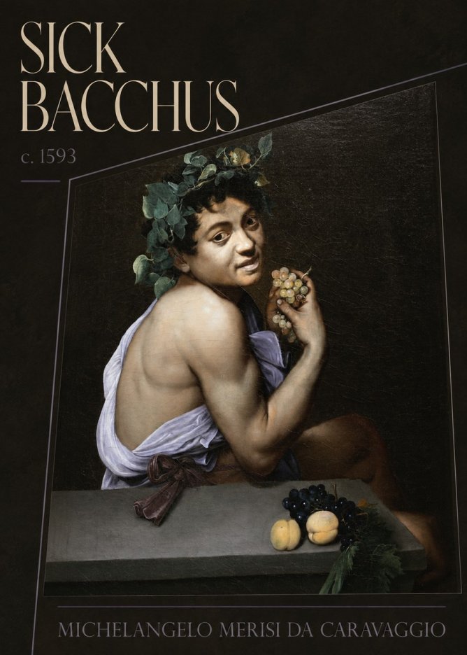 Michelangelo Merisi da Caravaggio Sick Bacchus No4 - Plakát