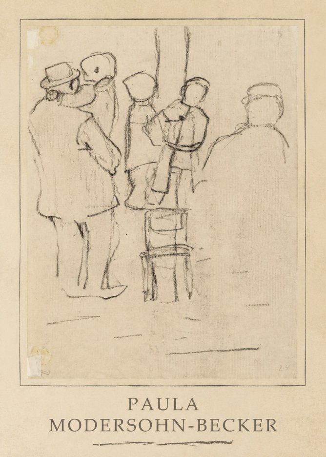 Paula Modersohn-Becker Studies of Figures No3 - Plakát