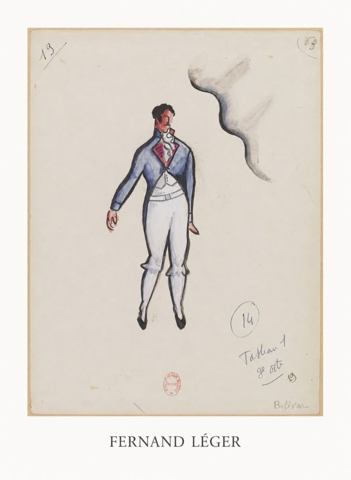 Fernand Léger Bolivar. Tableau 1 3E Acte No5 - Plakát
