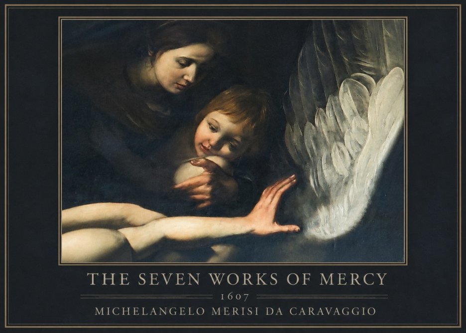 Michelangelo Merisi da Caravaggio The Seven Works of Mercy IV No1 - Plakát