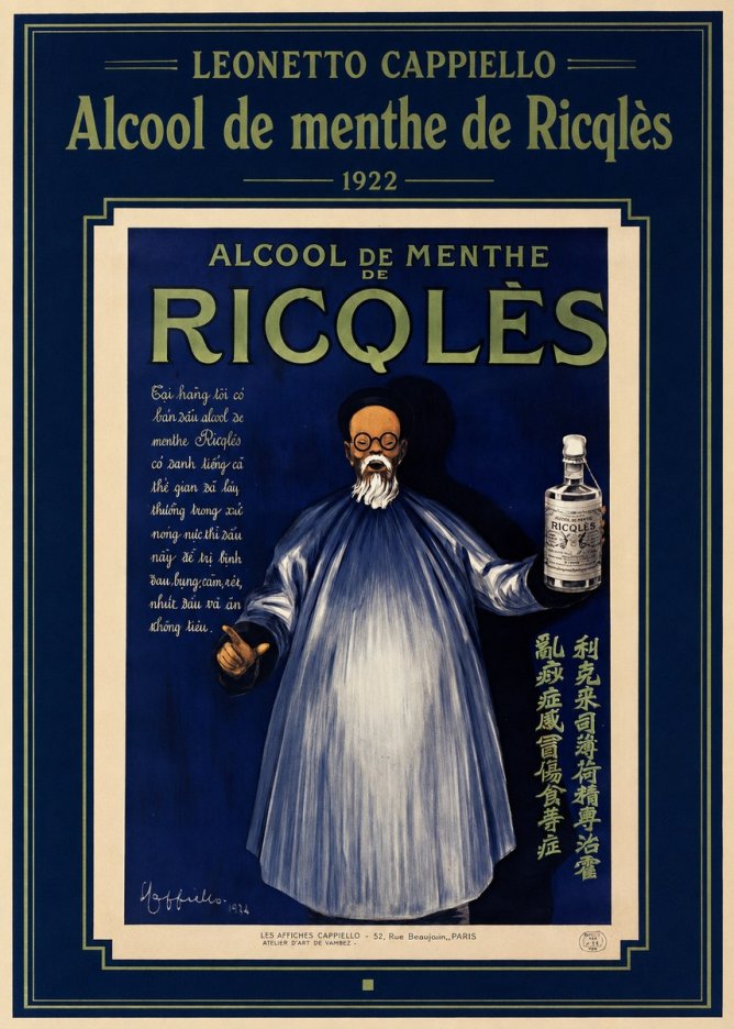Leonetto Cappiello Alcool De Menthe De Ricqlès II No1 - Plakát