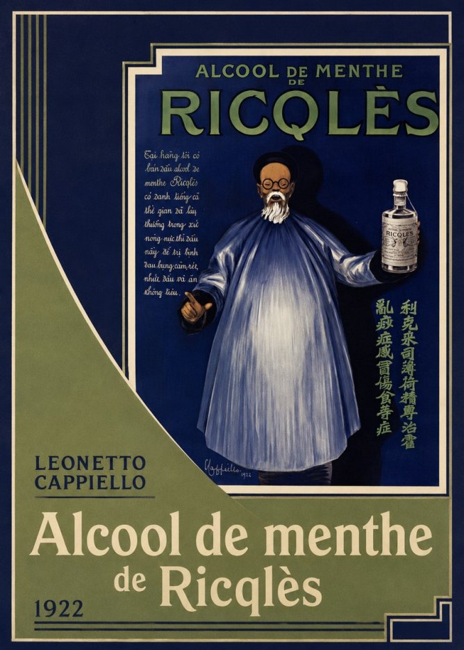 Leonetto Cappiello Alcool De Menthe De Ricqlès II No2 - Plakát
