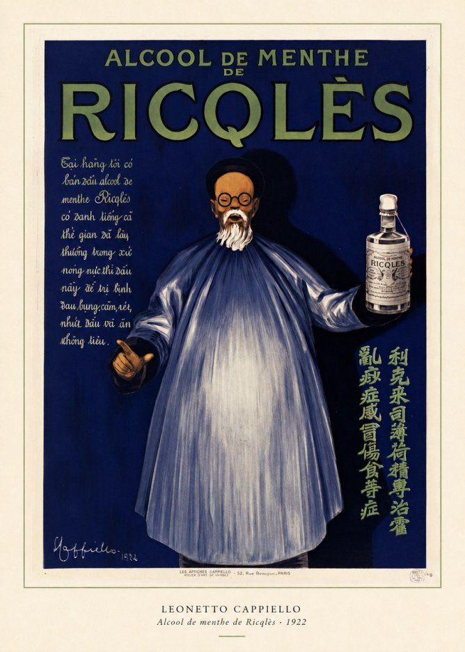 Leonetto Cappiello Alcool De Menthe De Ricqlès II No6 - Plakát