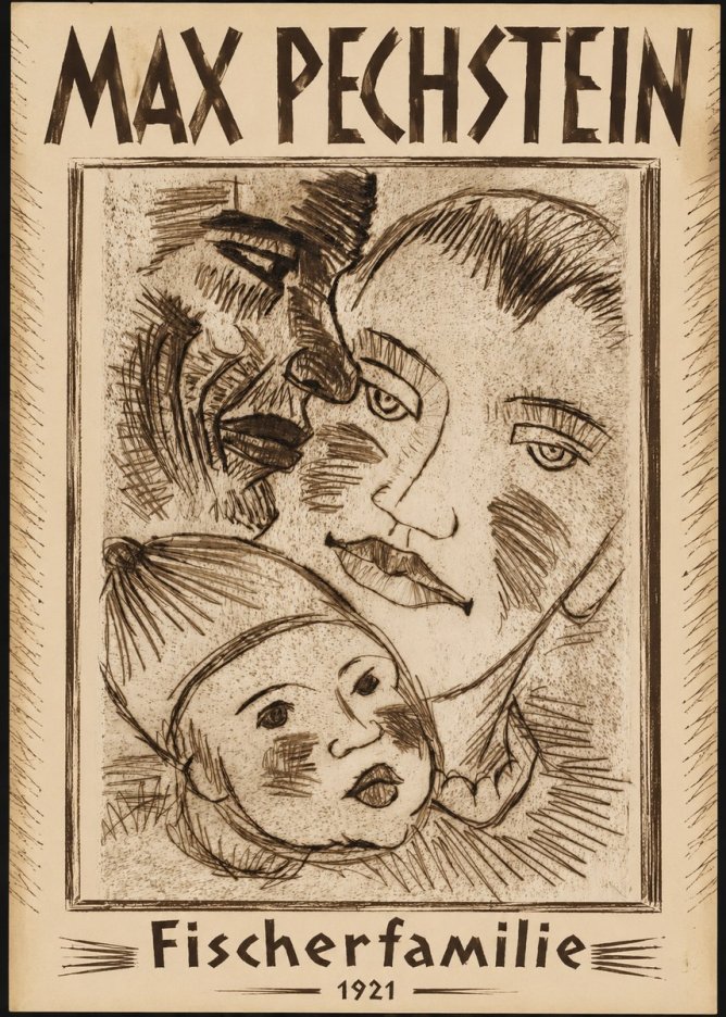 Max Pechstein Fischerfamilie No1 - Plakát