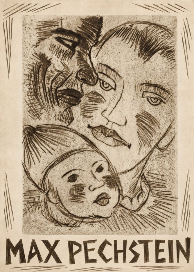 Max Pechstein Fischerfamilie No2 - Plakát