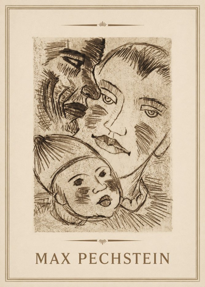 Max Pechstein Fischerfamilie No3 - Plakát