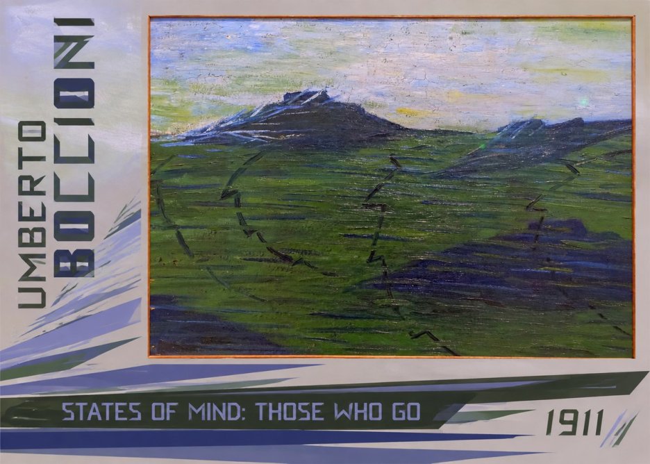 Umberto Boccioni States of Mind: Those Who Go No2 - Plakát