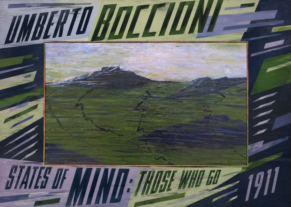 Umberto Boccioni States of Mind: Those Who Go No5 - Plakát