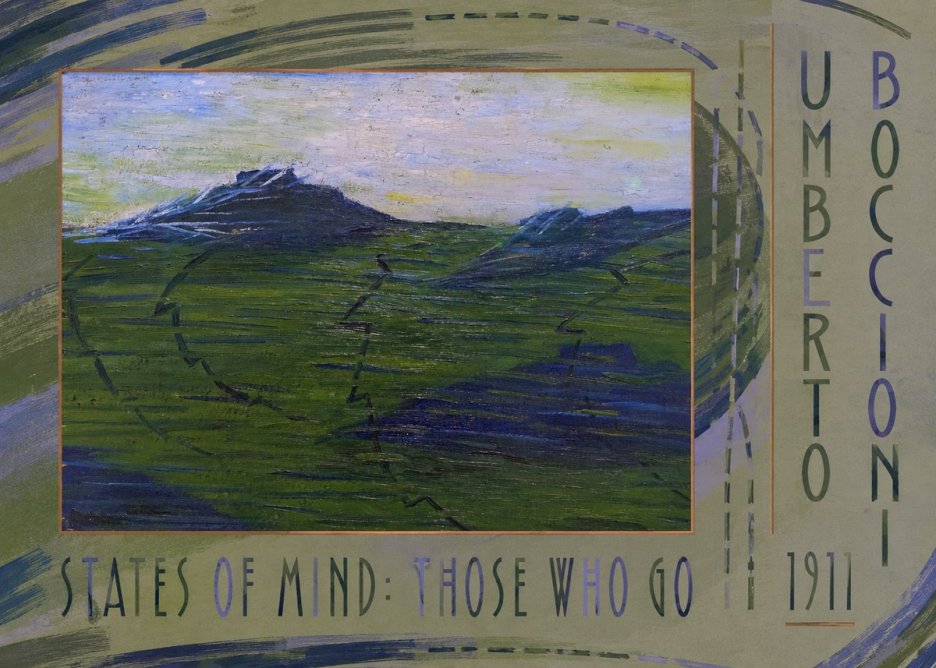 Umberto Boccioni States of Mind: Those Who Go No6 - Plakát