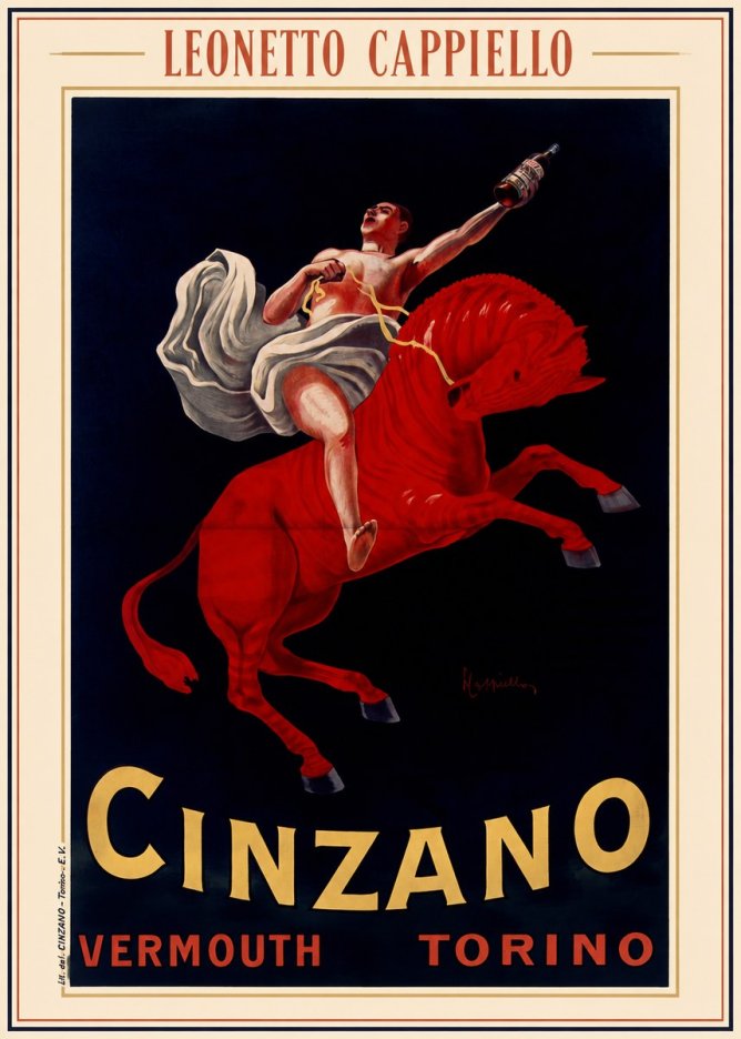 Leonetto Cappiello Cinzano Vermouth No4 - Plakát