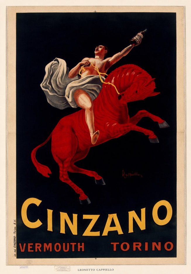 Leonetto Cappiello Cinzano Vermouth No6 - Plakát
