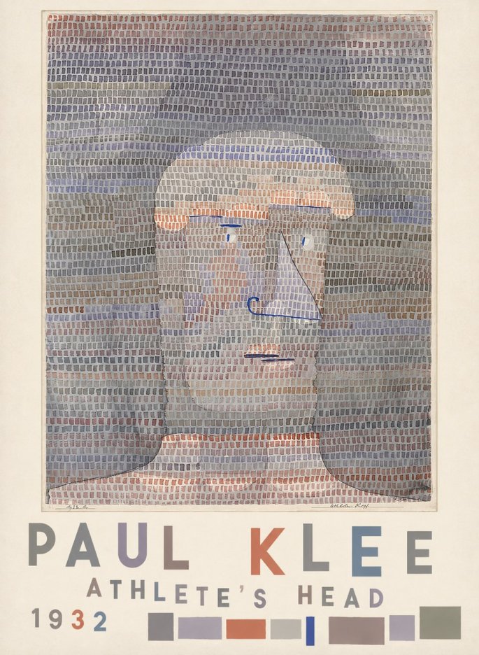 Paul Klee Athlete's Head No5 - Plakát