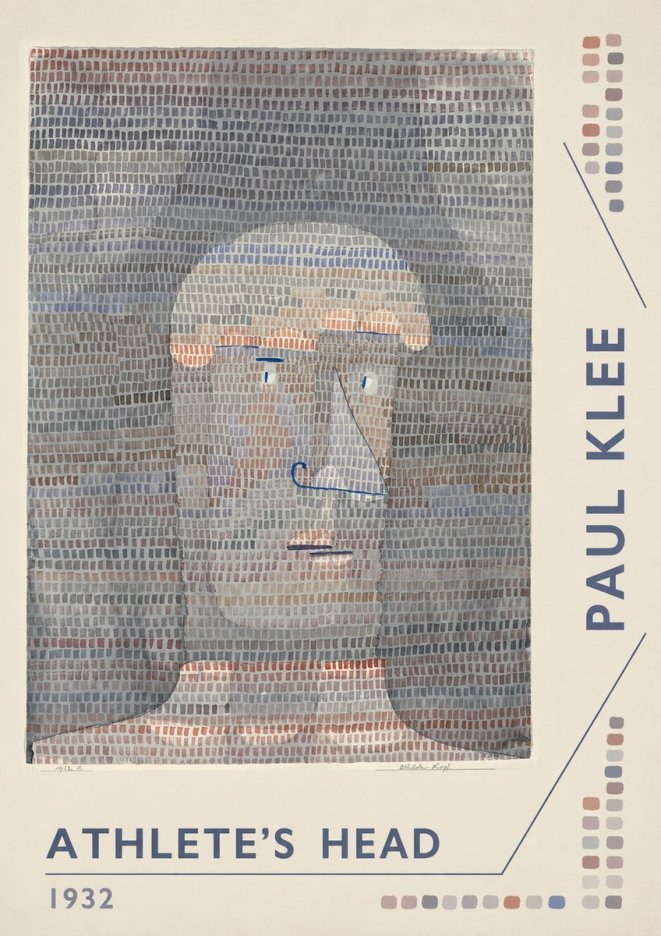 Paul Klee Athlete's Head No6 - Plakát