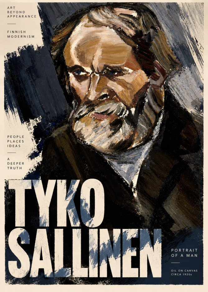 Tyko Sallinen Portrait of a Man III No3 - Plakát