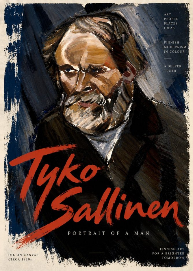 Tyko Sallinen Portrait of a Man III No6 - Plakát