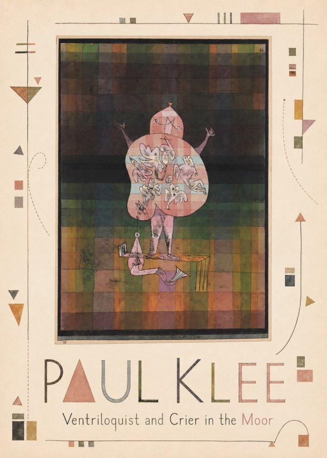Paul Klee Ventriloquist and Crier in the Moor No3 - Plakát