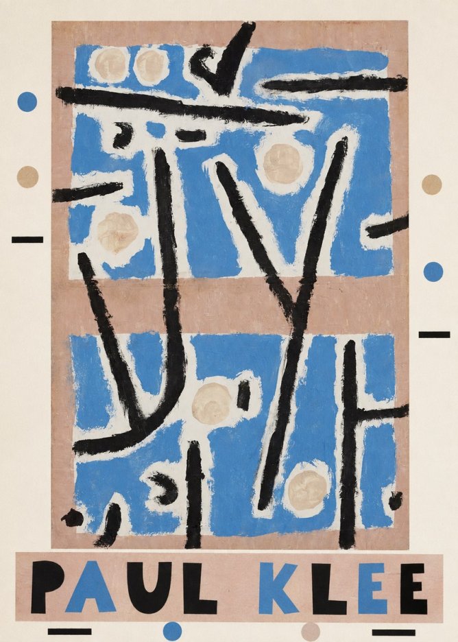 Paul Klee Abstract Geometric Composition No3 - Plakát