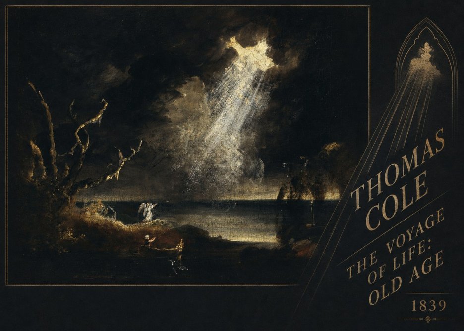 Thomas Cole The Voyage of Life: Old Age I No2 - Plakát