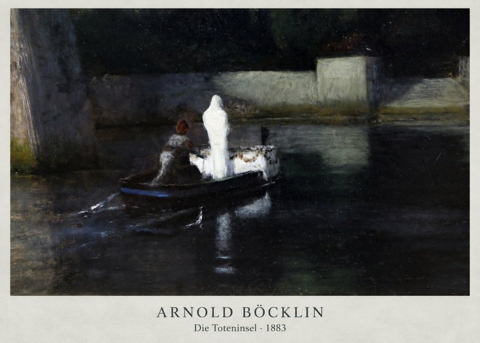 Arnold Böcklin Die Toteninsel III No2 - Plakát