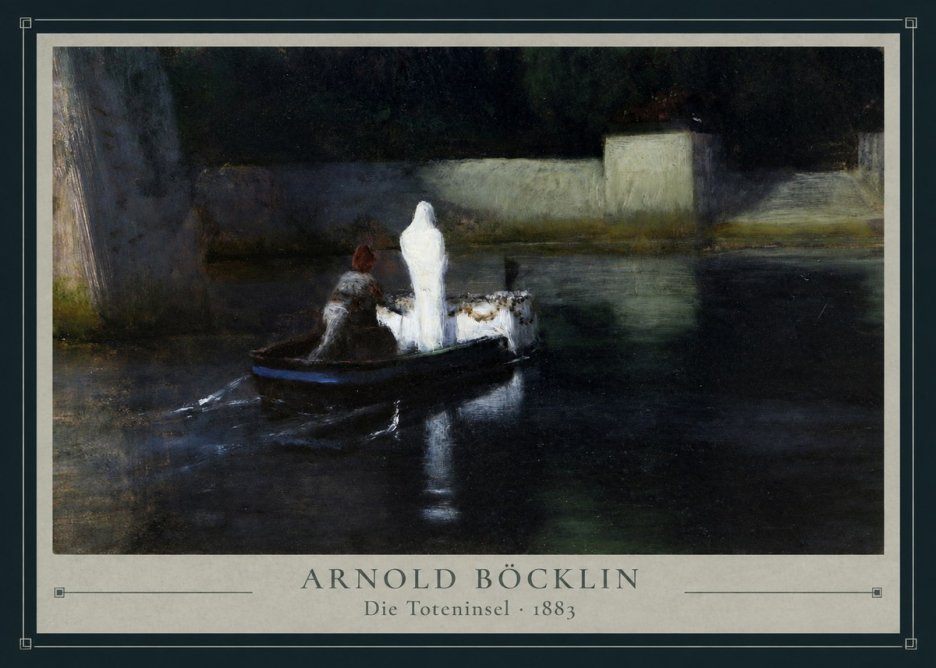 Arnold Böcklin Die Toteninsel III No3 - Plakát