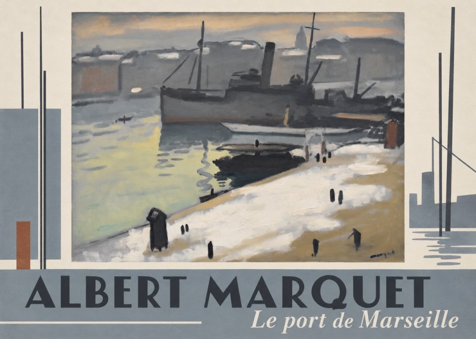 Albert Marquet Le Port De Marseille I No2 - Plakát