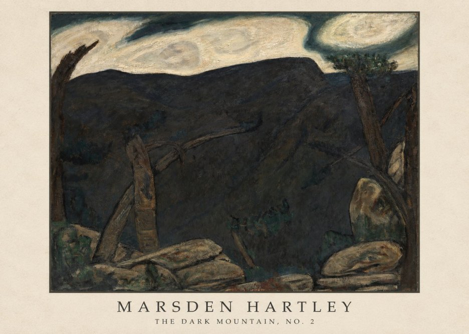Marsden Hartley The Dark Mountain, No. 2 No4 - Plakát
