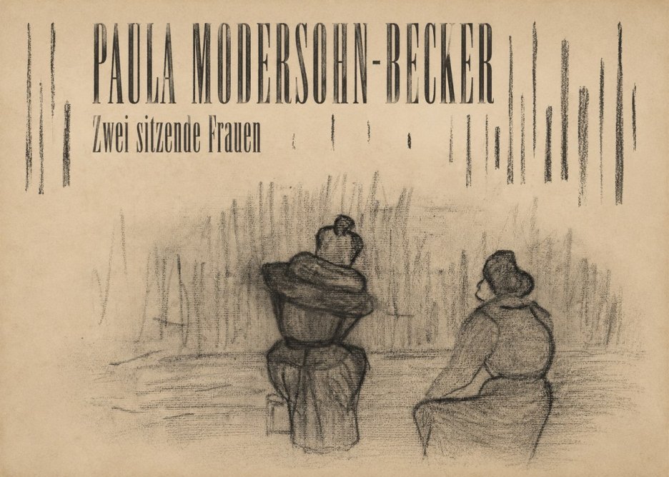 Paula Modersohn-Becker Zwei Sitzende Frauen No4 - Plakát