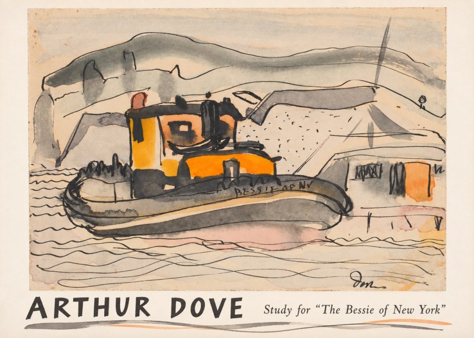 Arthur Dove Study for "the Bessie of New York" No1 - Plakát