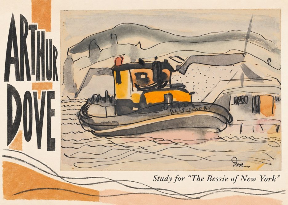 Arthur Dove Study for "the Bessie of New York" No2 - Plakát